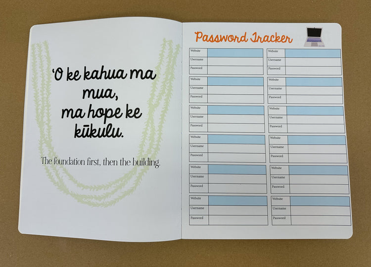 No Na Keiki Kumu Planner - Tiare